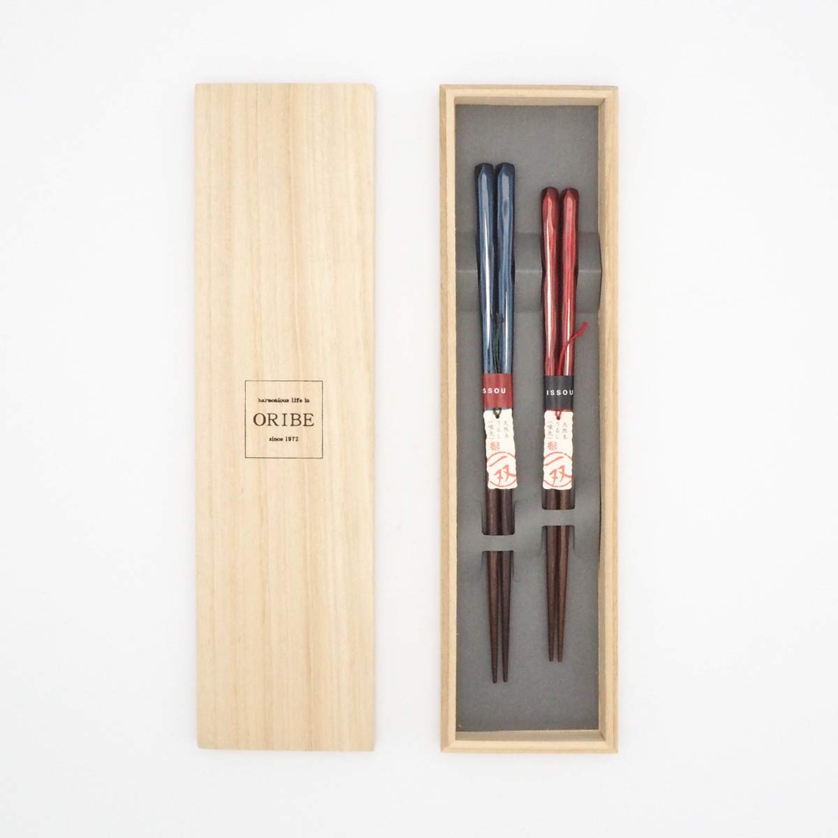 Amazon | 織部 田園箸ペア 2個セット プレゼント ギフト 日本製 食洗機